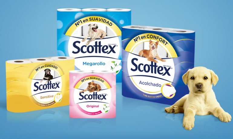 Scottex sustituye a su cachorro por perros en adopción