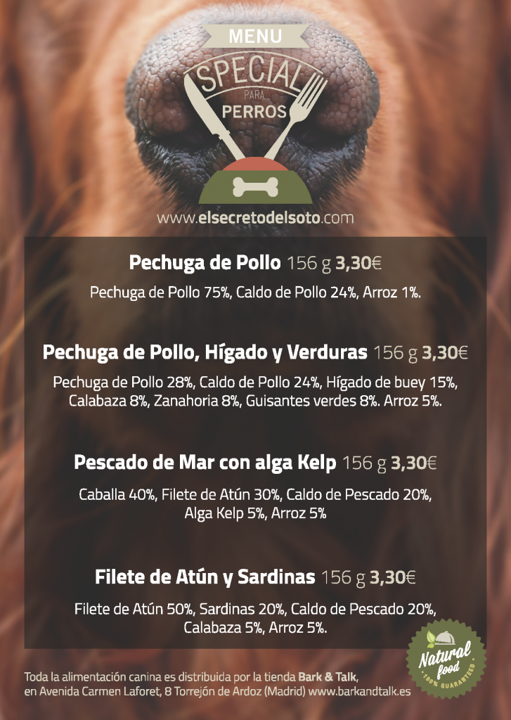 Un restaurante de Torrejón ofrece un menú para perros