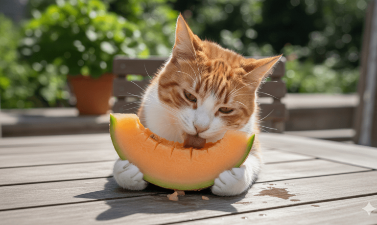 ¿Puede el gato comer melon?